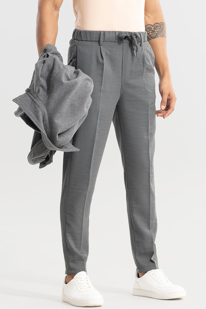 Buy Men's Soft Stride Elephant Grey Trouser Online