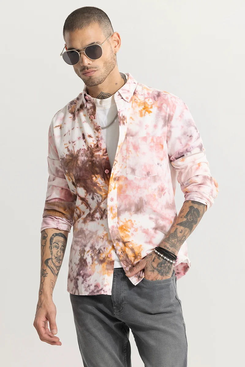 salmon pink shirt mens