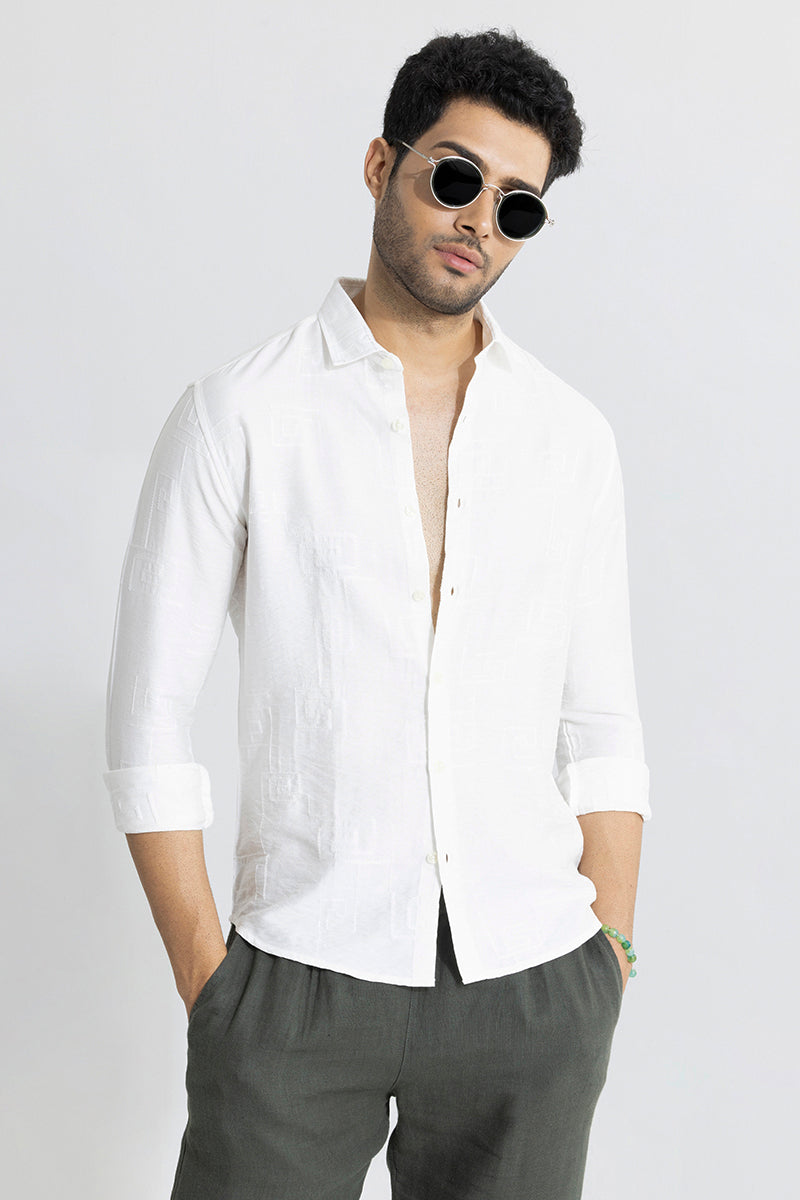 2024 St.John White Button Down Top Shirt