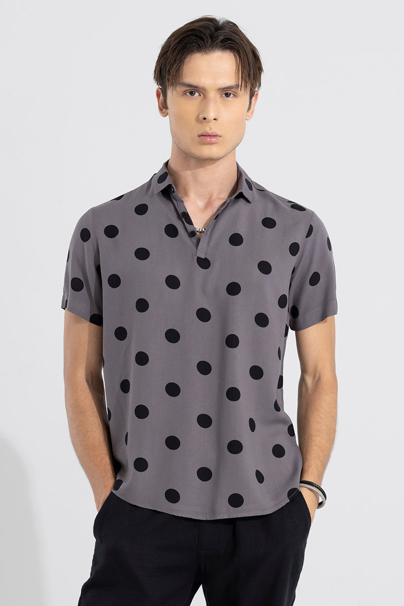 Gray polka dot store shirt