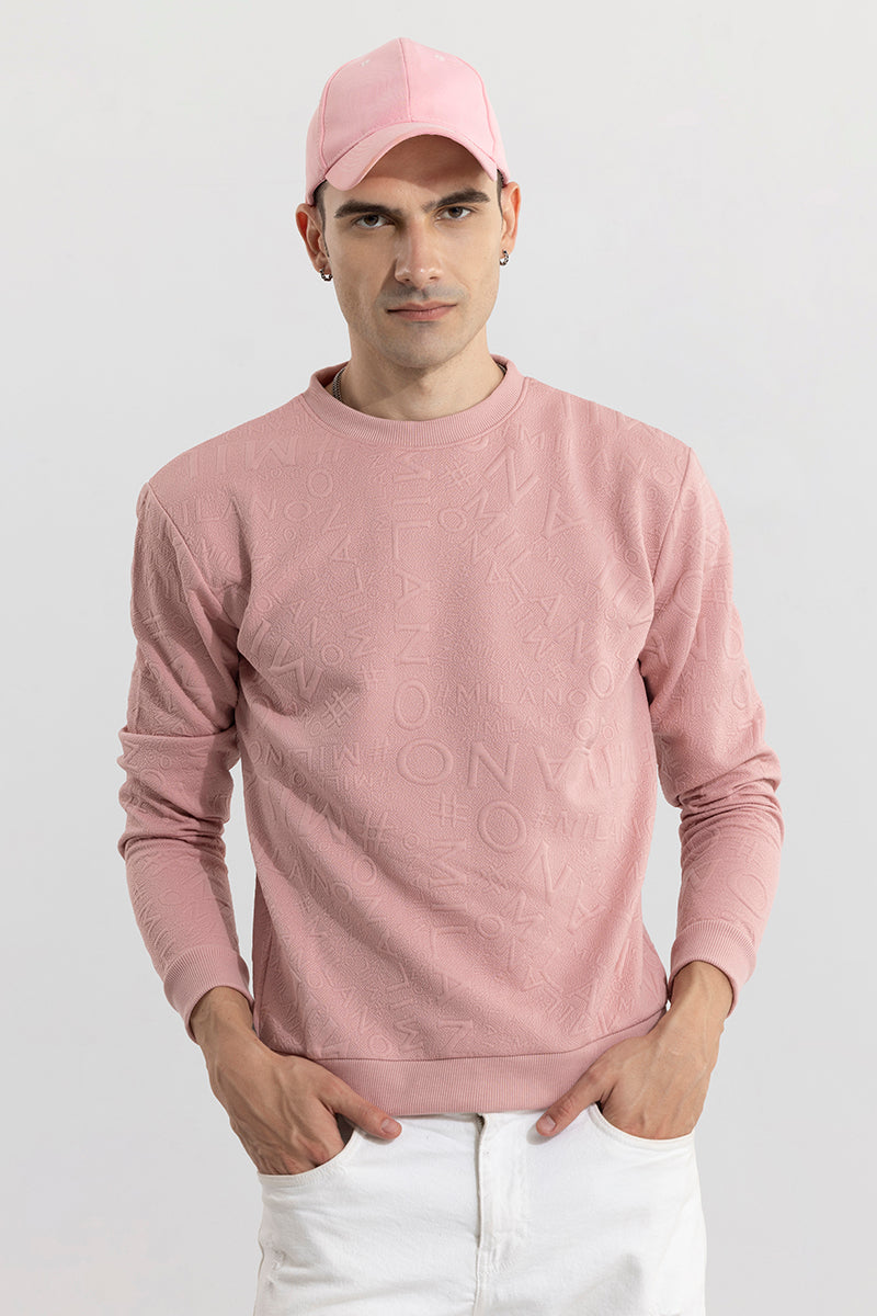 Pink sweatshirt store for men