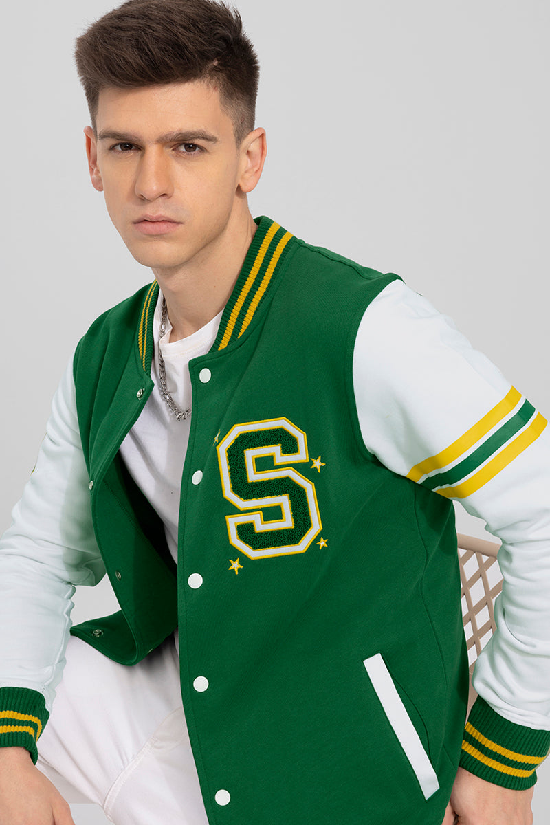 Green Varsity Jacket 