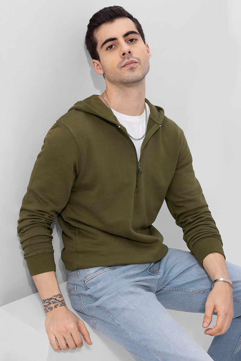 Olive hoodie clearance