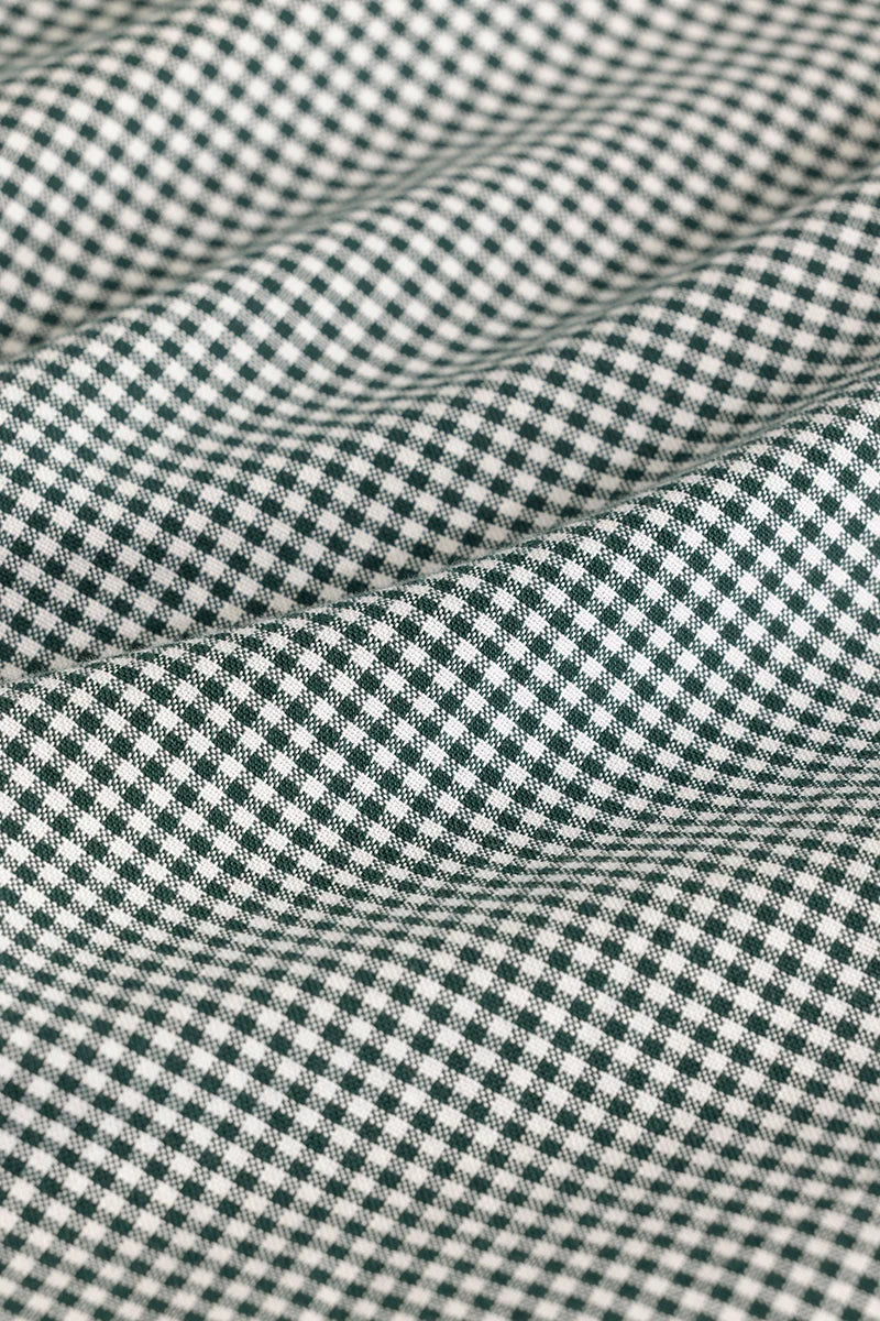 Rugero Dark Green Checks Plus Size Shirt