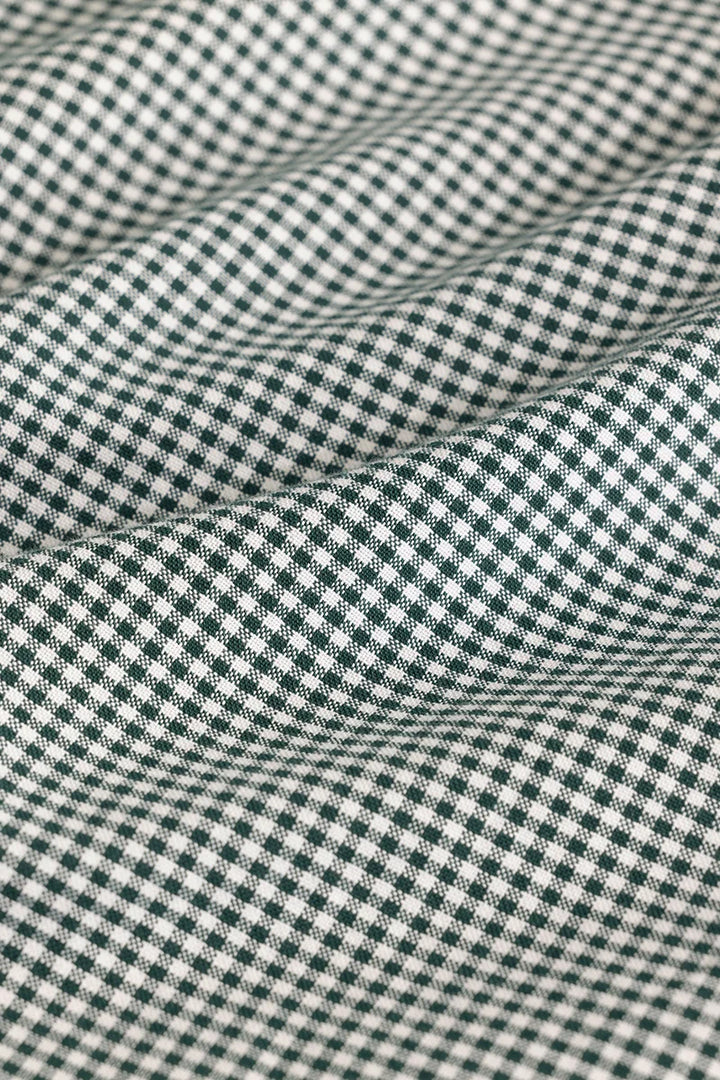 Rugero Dark Green Checks Plus Size Shirt