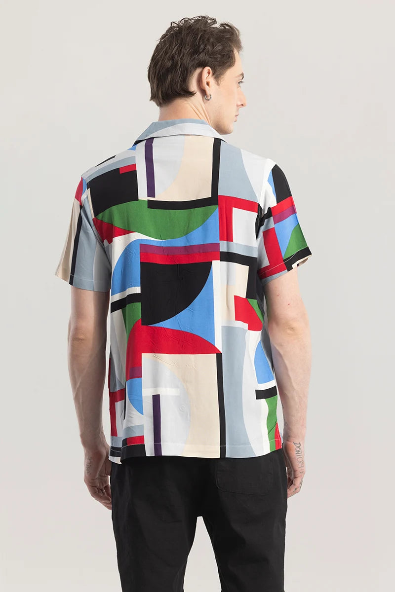 GeoVibrance Abstract Multicolor Shirt