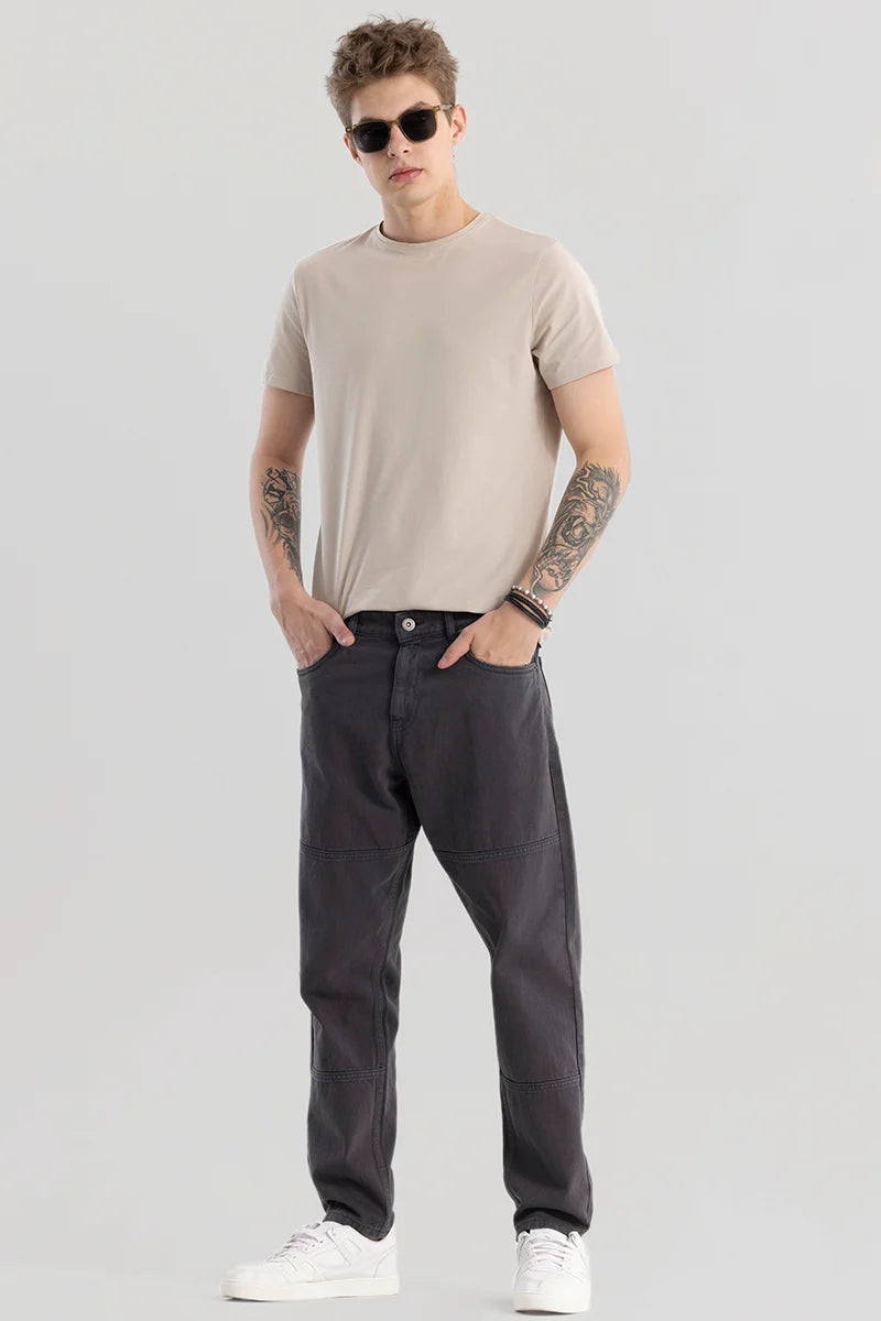 Trendstitch Grey Baggy Fit Jeans