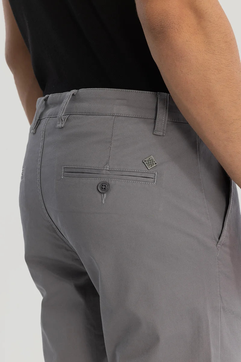 Charcoal Grey Slim Fit Chinos