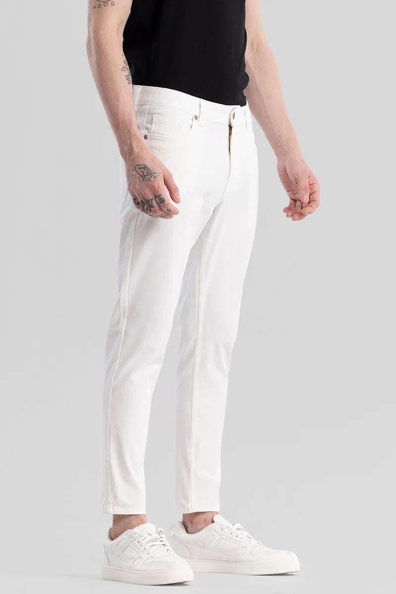 Proflex White Skinny Fit Jeans