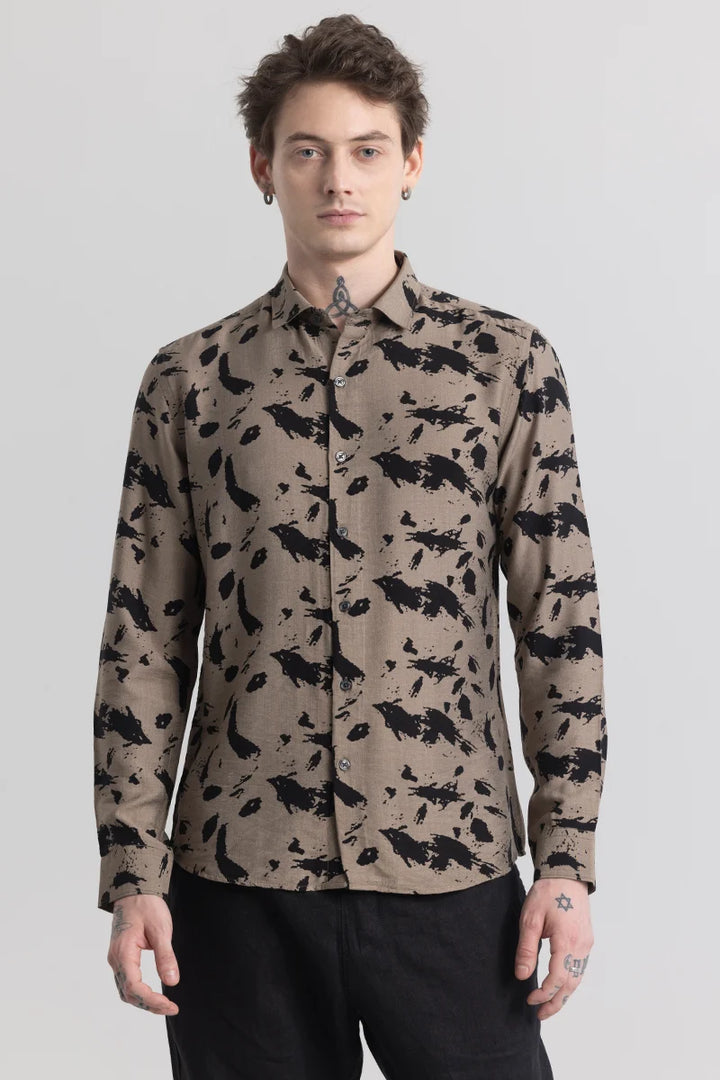 Geoshard Splash Khaki Shirt