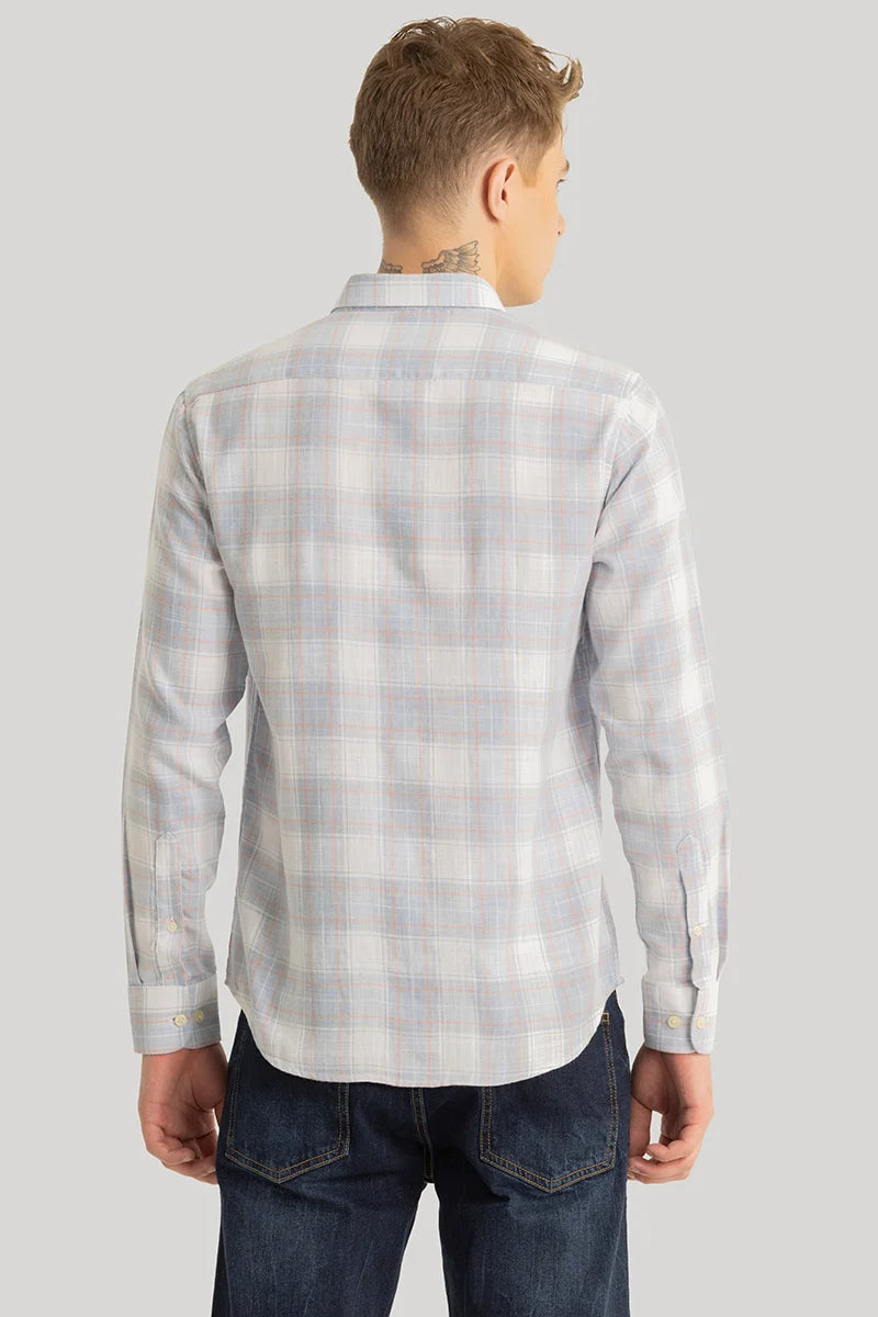 Drift Light Grey Checks Shirt