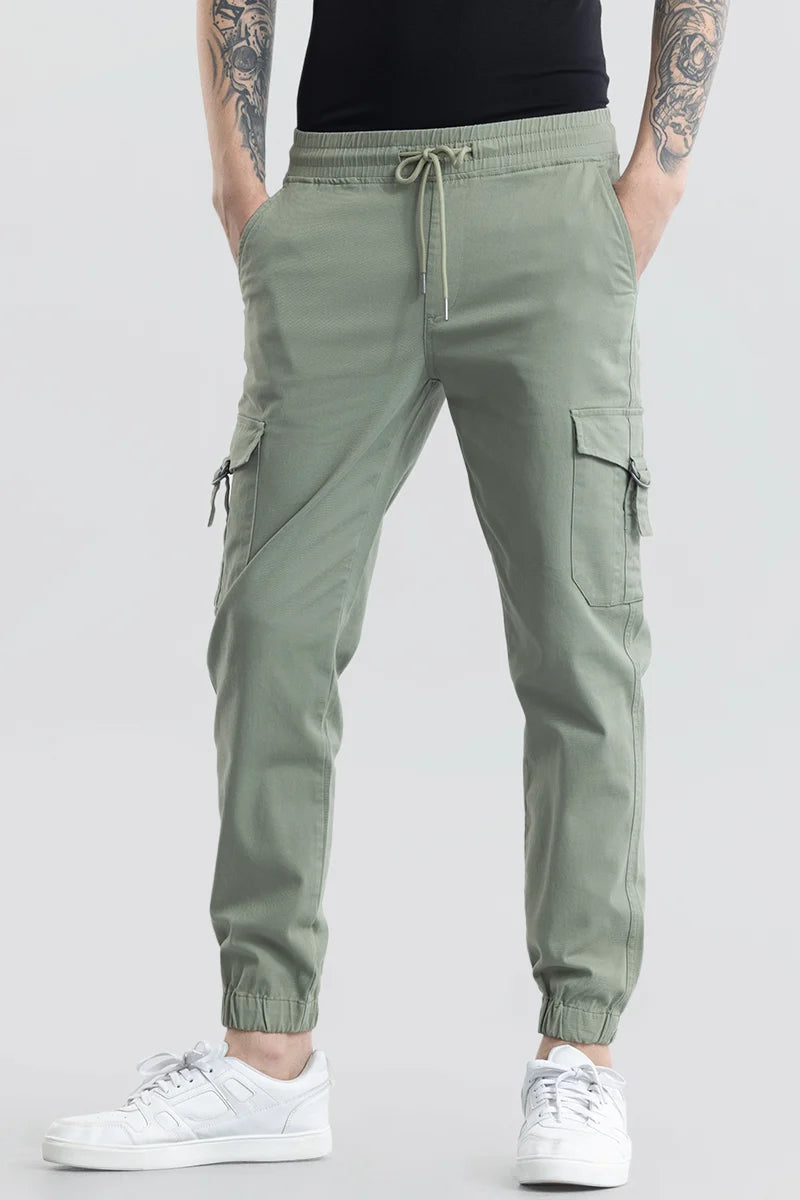 Noemi Sage Green Cargo Pant