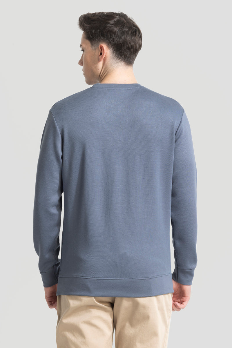 Grey Solid Sweatshirt