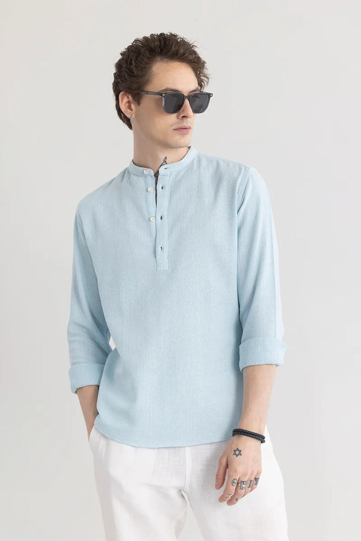 Hemlyn Blue Casual Shirt