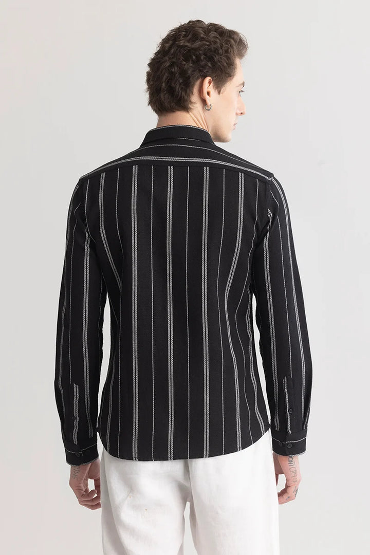 Stripient Stripe Black Shirt