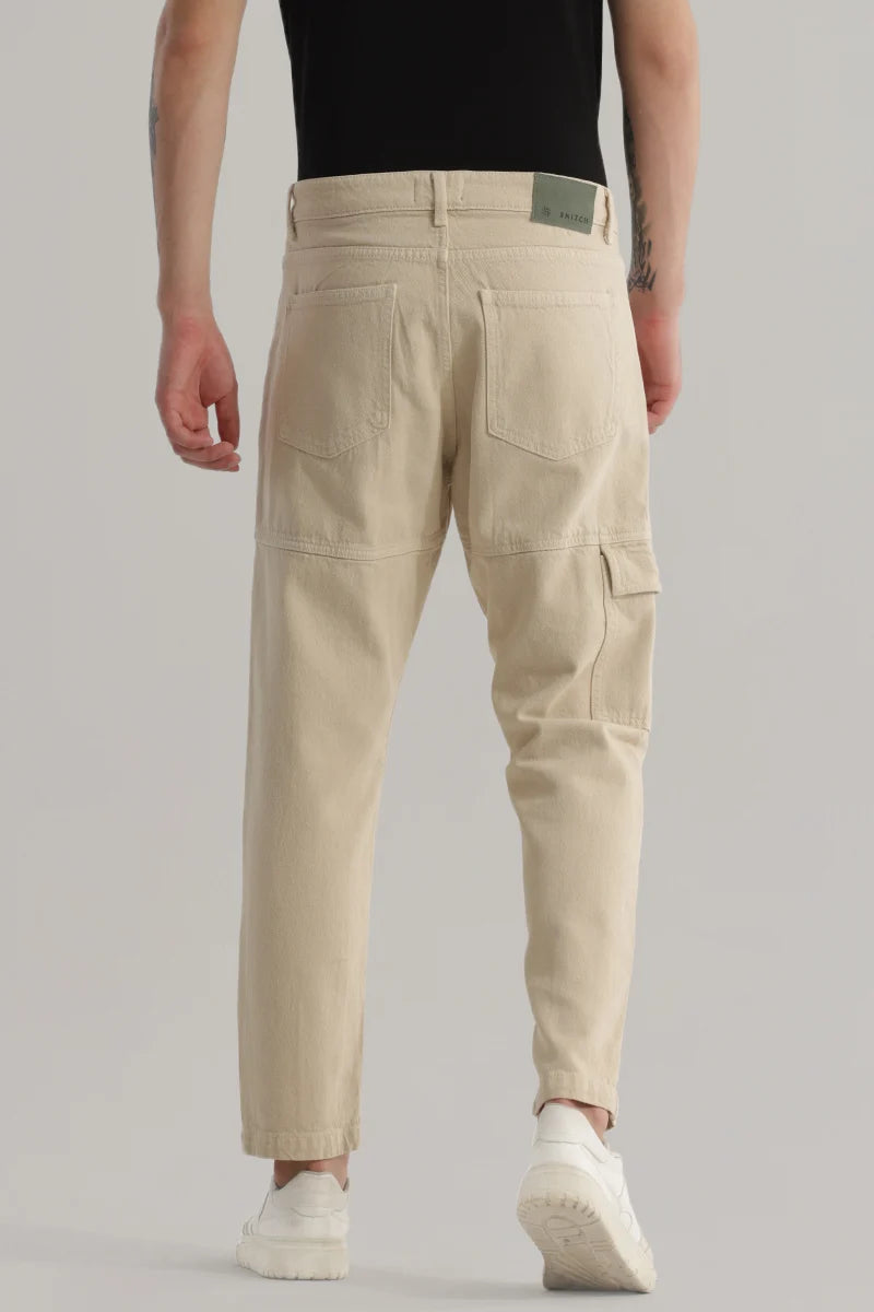 Trendtwill Beige Relaxed Fit Jeans