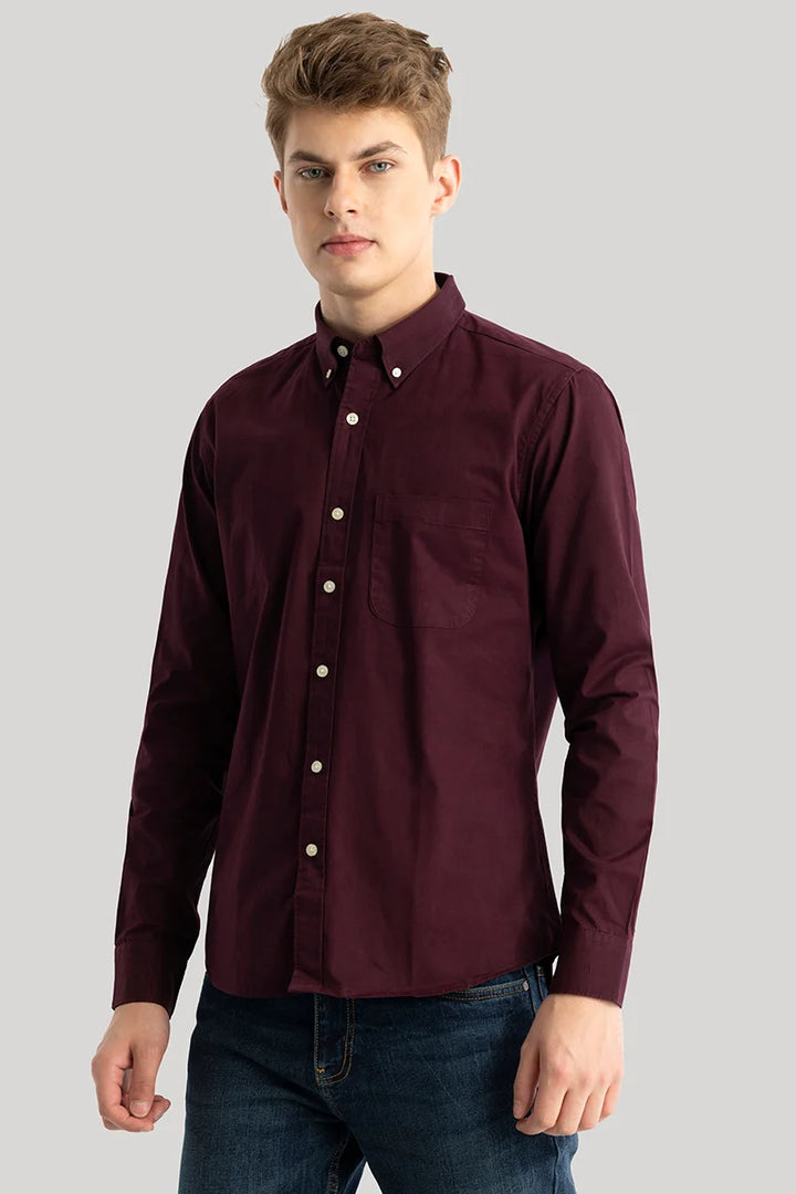 Maroon Oxford Shirt