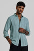 Mint Knitted Slim Fit Shirt