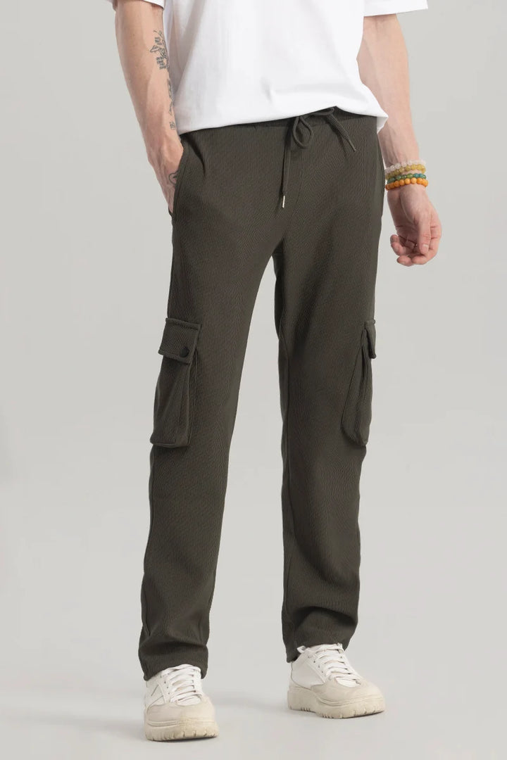 Pockethrive Olive Corduroy Cargo Pant