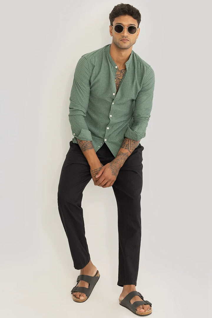 Benedetta Green Textured Shirt