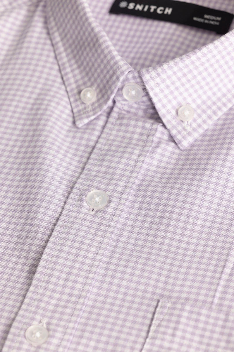 Lavender Oxford Checks shirt