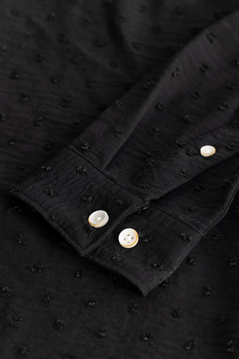 Texturity Textured Black Shirt