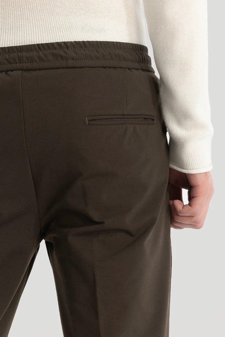 Dark Brown Relaxed Fit Trousers