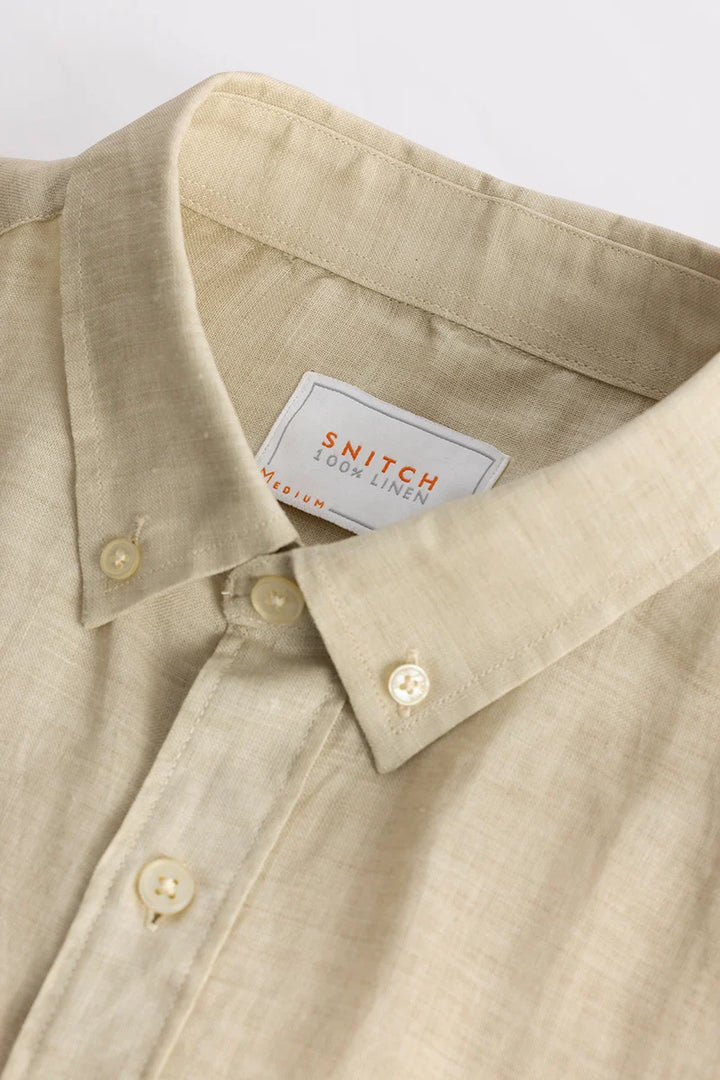 Camric Khaki Linen Shirt