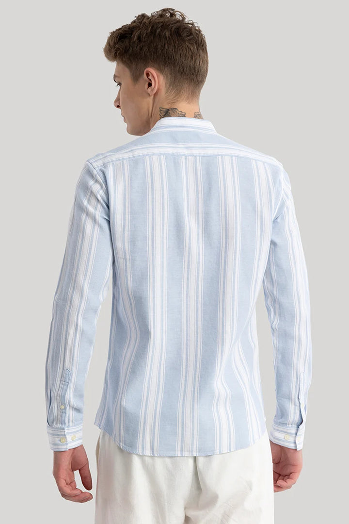 Elise Light Blue Stripes Shirt