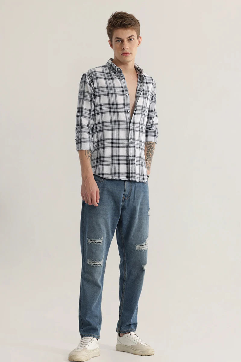 Plaidedge Blue Checked Shirt