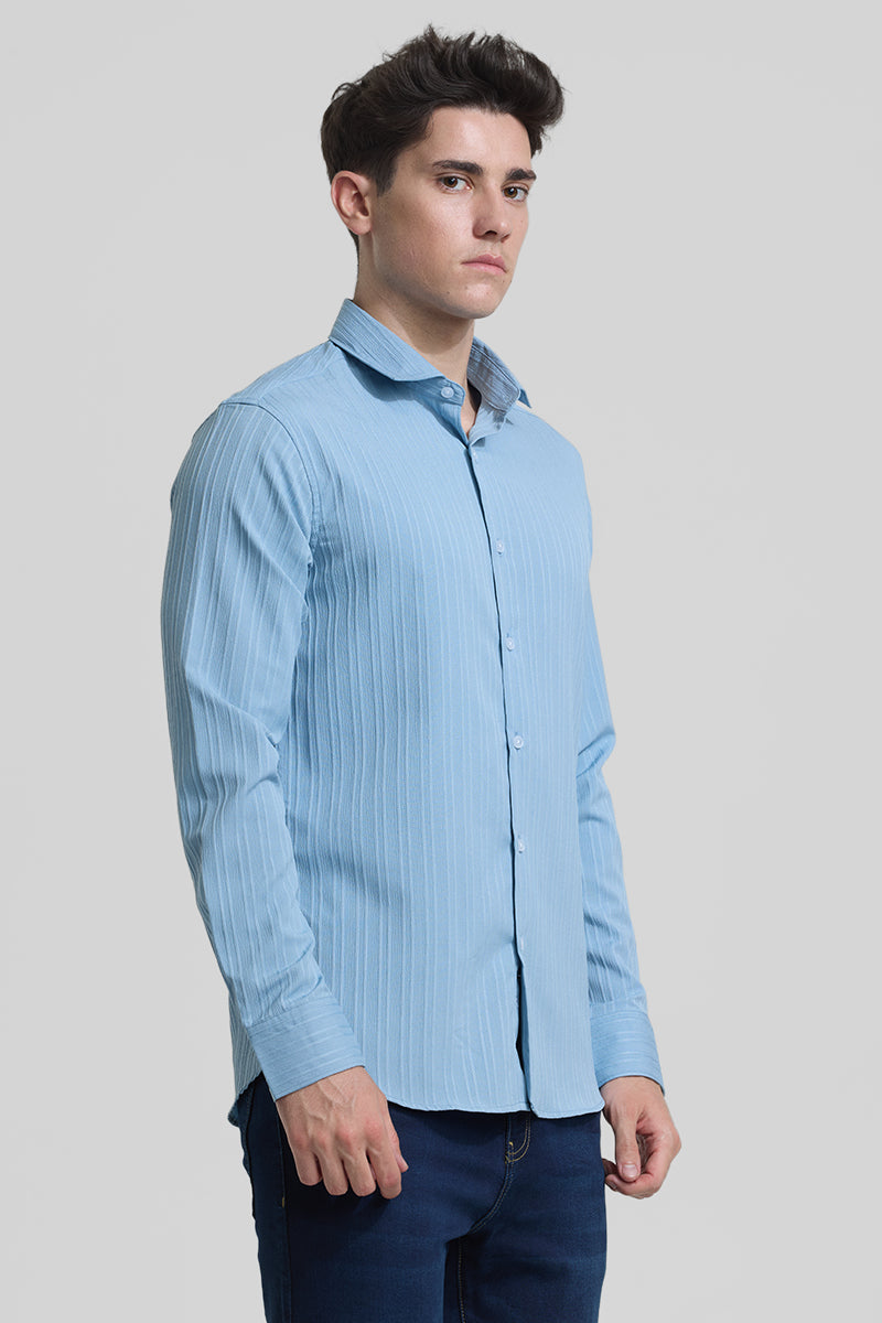 Blue Stripes Slim Fit Shirt