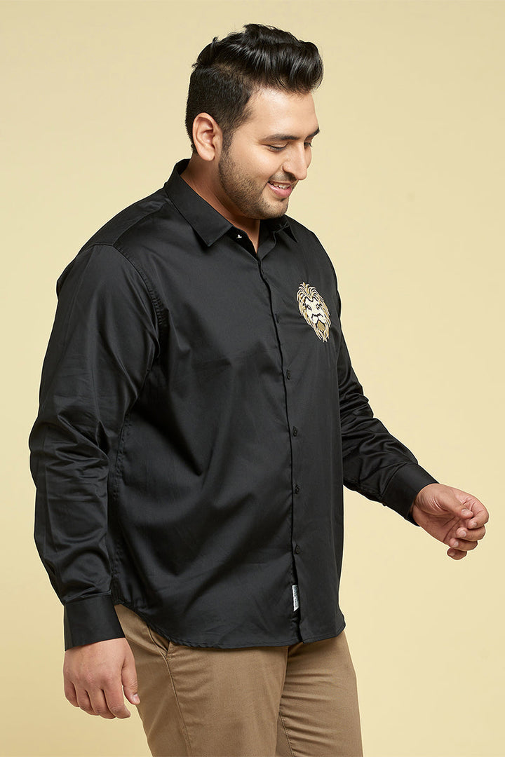 Masai Lion Black Shirt - SNITCH