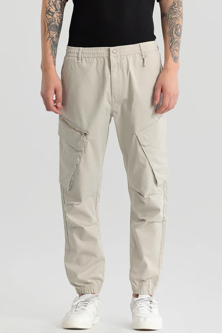 Thibaut Cream Relaxed Fit Cargo Pant