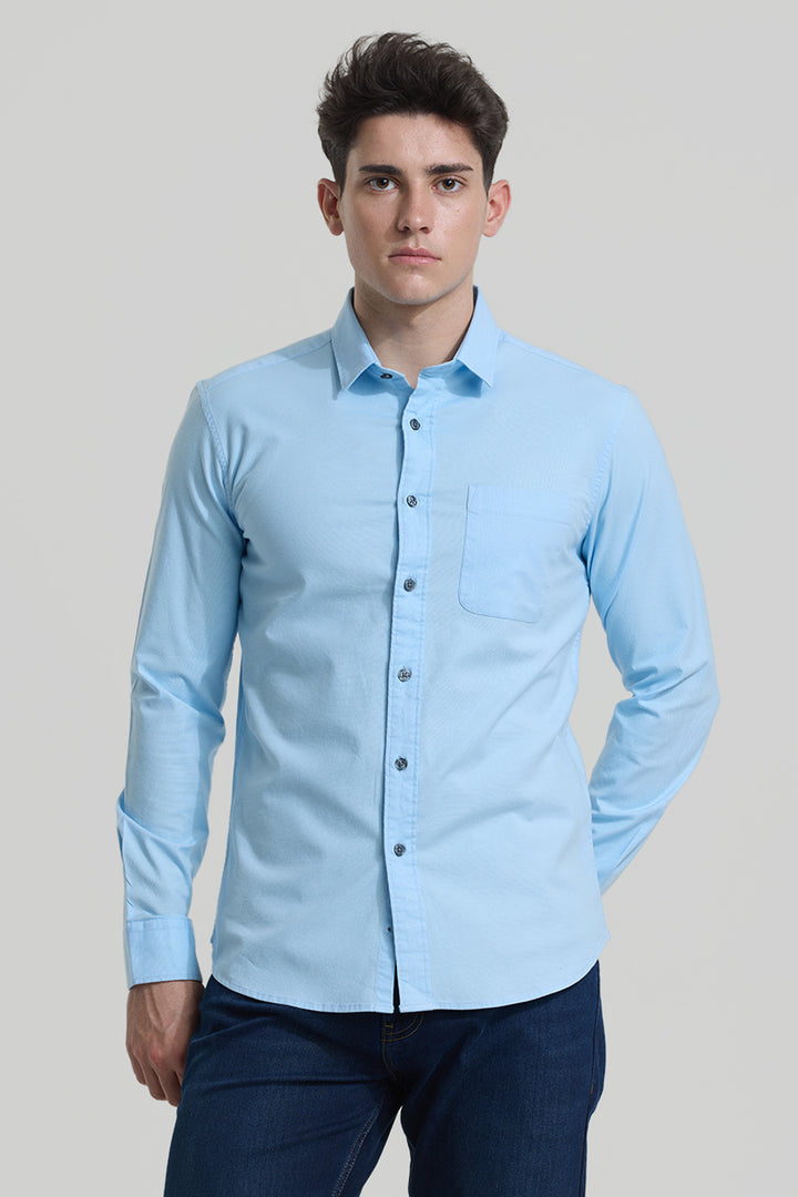 Blue Slim Fit Shirt