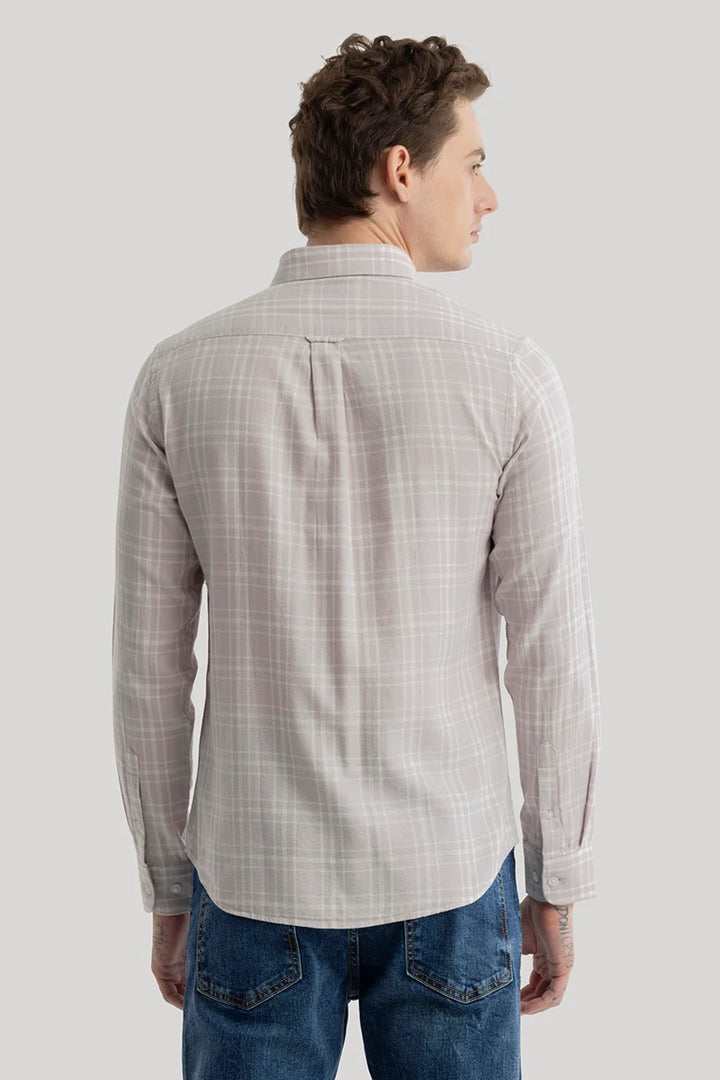 Einar Light Grey Checks Shirt