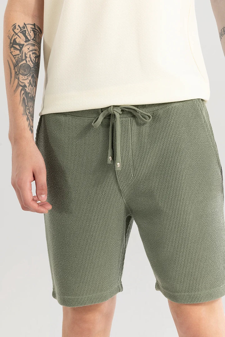 Tectoneer Olive Regular Fit Shorts