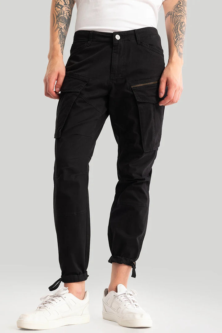 Tyke Pro Black Cargo Pant