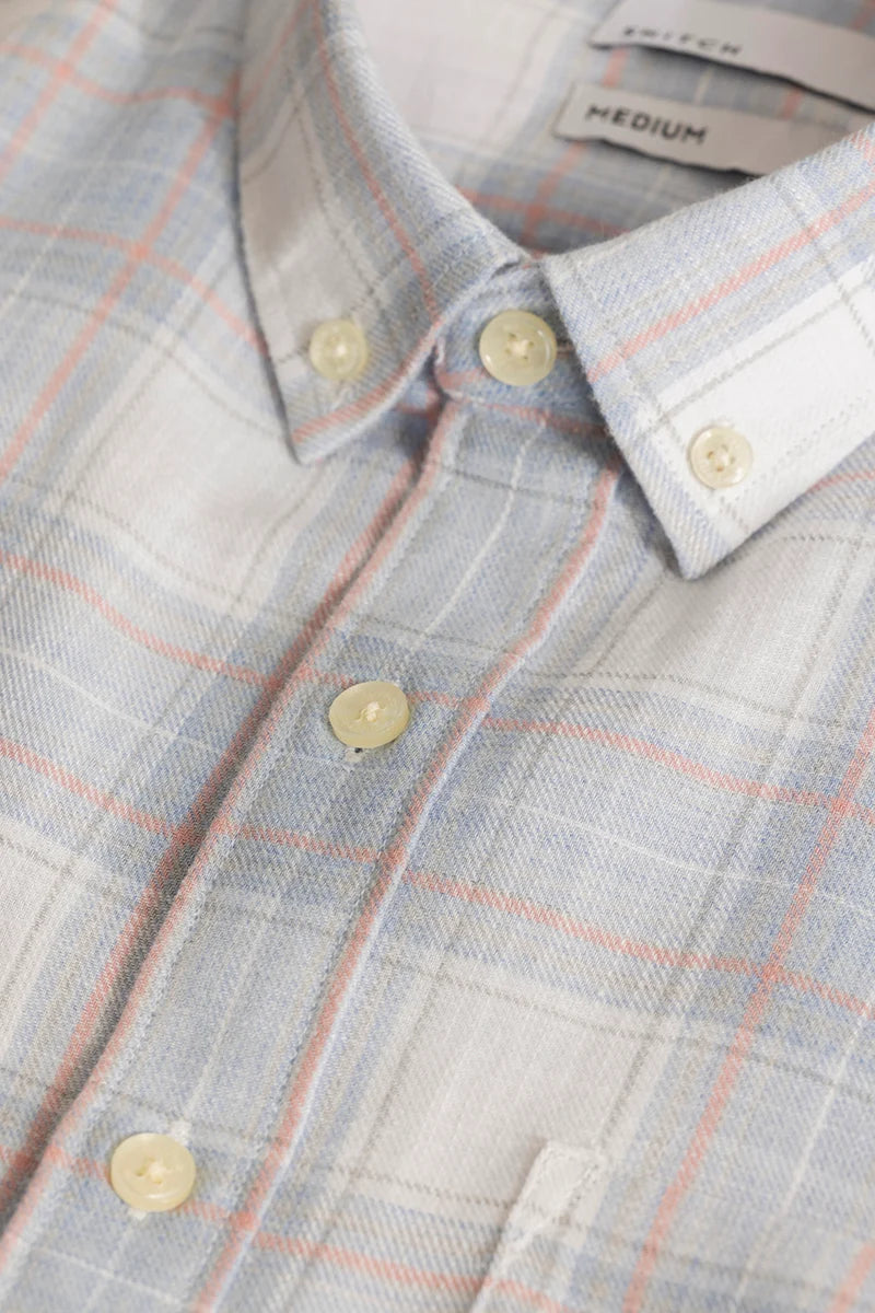 Buy Men's Drift Light Grey Checks Shirt Online | Snitch – SNITCH