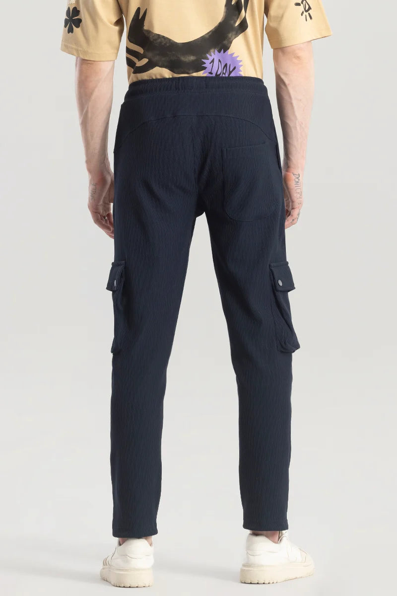 Pockethrive Navy Corduroy Cargo Pant