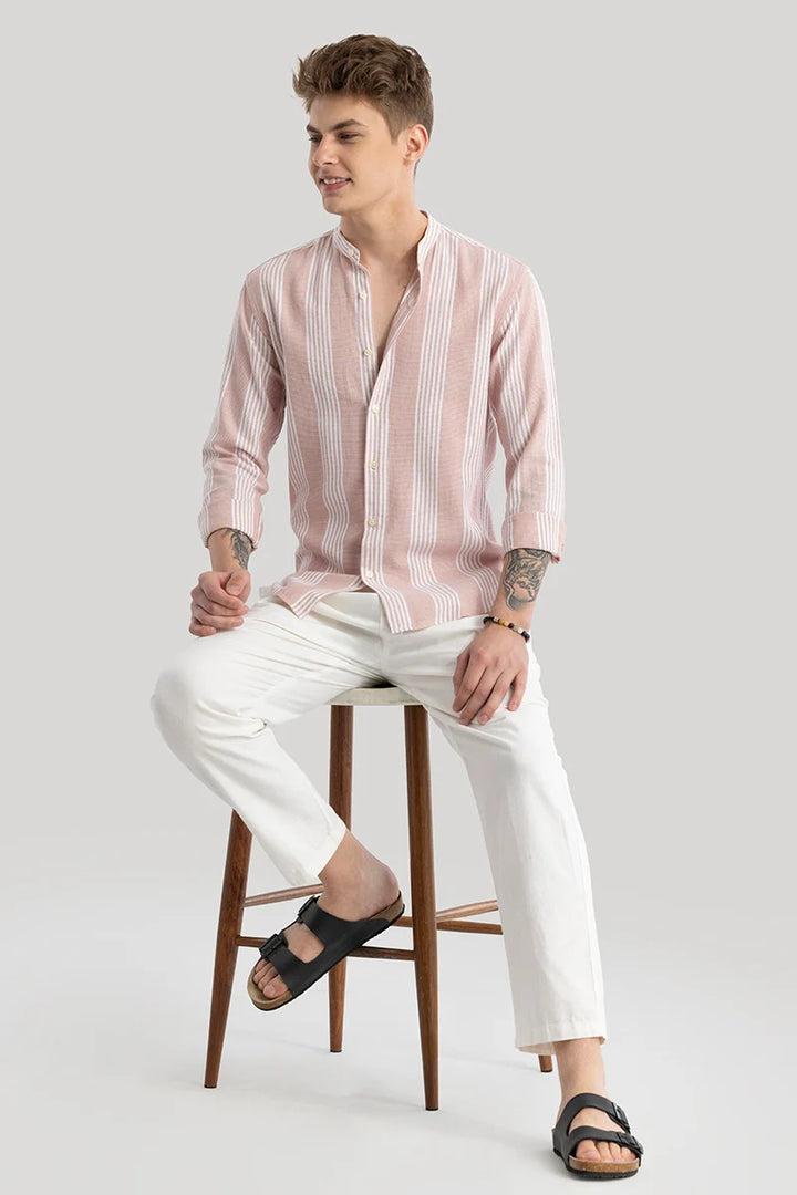 Dag Light Pink Stripes Shirts