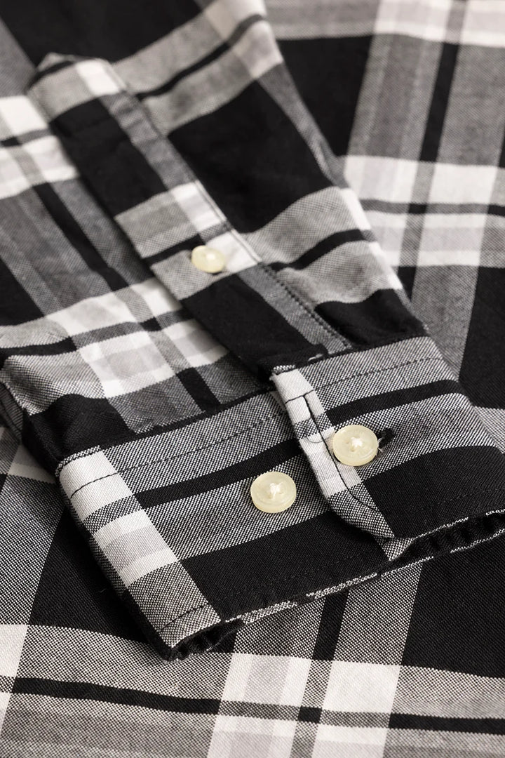 Black Checks Oxford Shirt