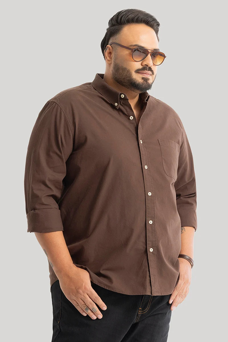 Lucia Brown Plain Shirts