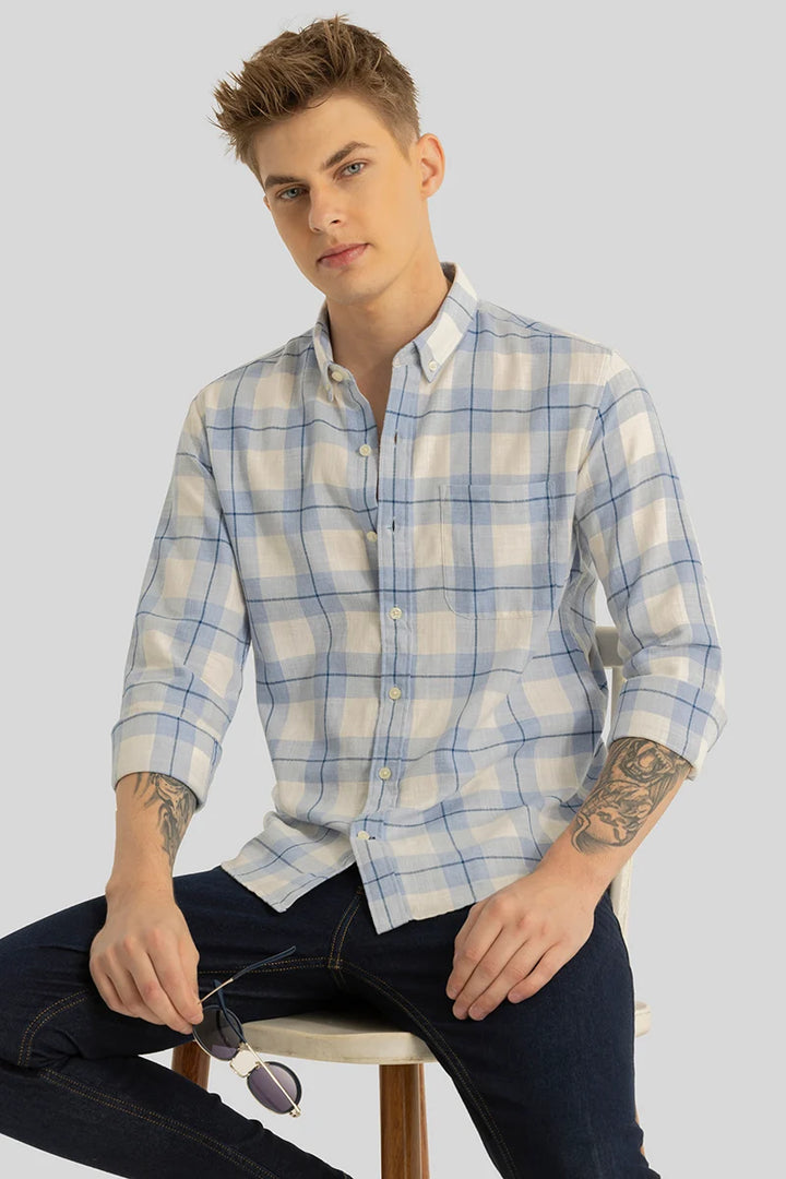 Prism Blue Checks Shirt