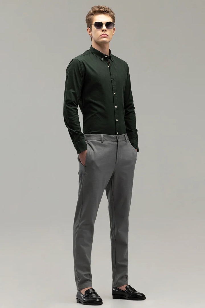 ClassicContour Plain Sage Green Shirt