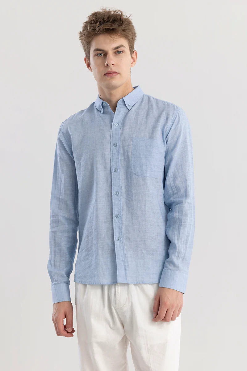 Camric Blue Linen Shirt