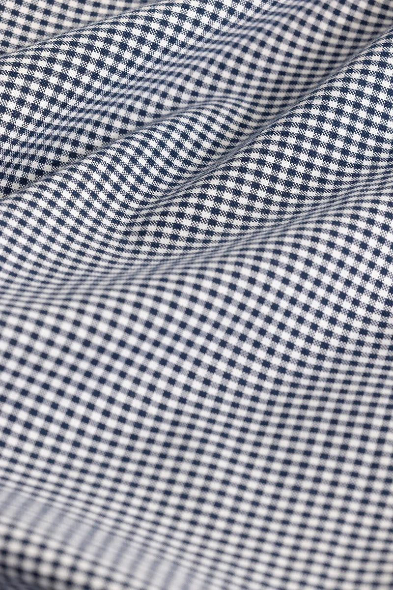 Rugero Navy Checks Plus Size Shirt