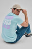 Be Kind To Your Mind Light Blue Slim Fit T-Shirt