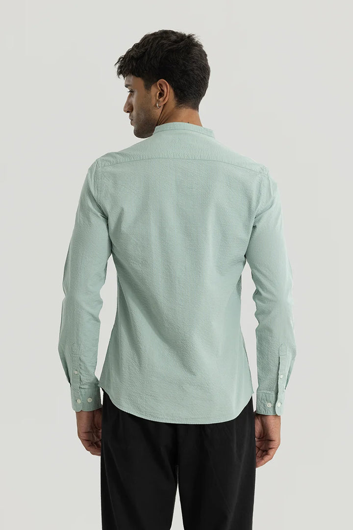 Elevate Green Plain Shirt