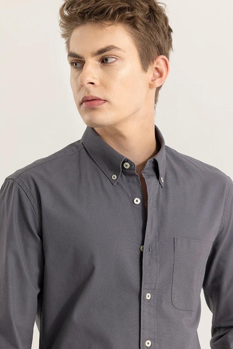 Shirtolo Plain Grey Shirt