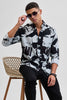 Black Textured Abstract Shirt